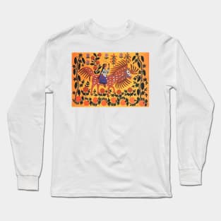 Maria Primachenko - autumn is riding on a horseback 1984 Long Sleeve T-Shirt